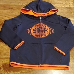 Place Sports Hooded Zip Up Sweatshirt